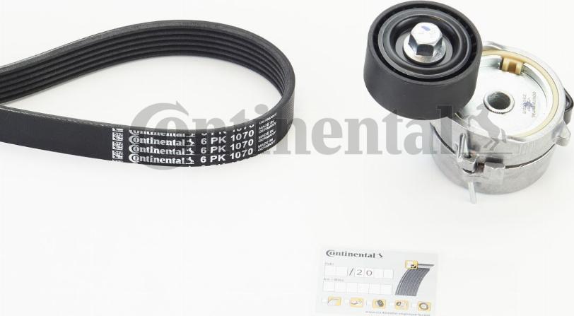 Contitech 6PK1070K5 - Поликлиновий ремінний комплект autozip.com.ua
