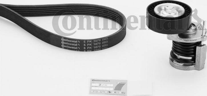 Contitech 6 PK 1070 K1 - Поликлиновий ремінний комплект autozip.com.ua