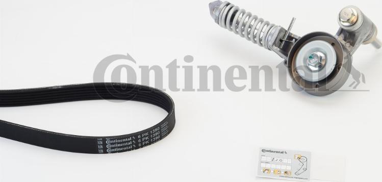 CONTINENTAL 6PK1390K2 - Поликлиновий ремінний комплект autozip.com.ua