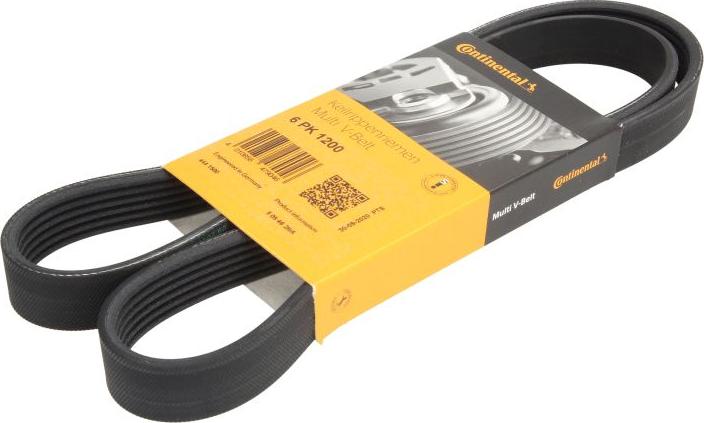 CONTINENTAL 6PK1200 - Поліклиновий ремінь autozip.com.ua