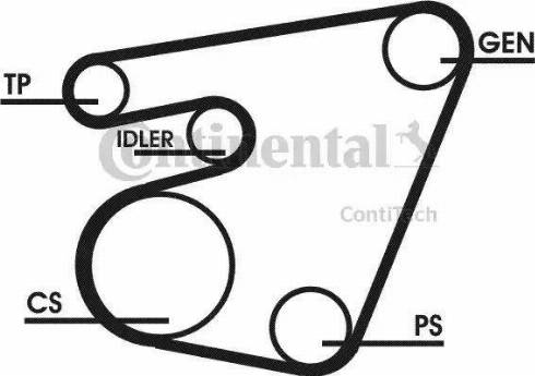 Continental 6PK1767D1 - Поликлиновий ремінний комплект autozip.com.ua