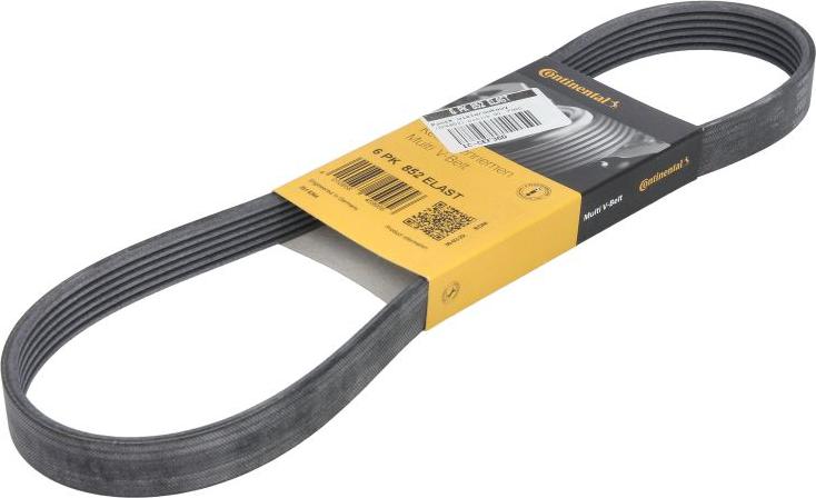 CONTINENTAL 6 PK 852 ELAST - Поліклиновий ремінь autozip.com.ua