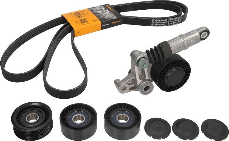 CONTINENTAL 6 PK 2490 K1 - Поликлиновий ремінний комплект autozip.com.ua