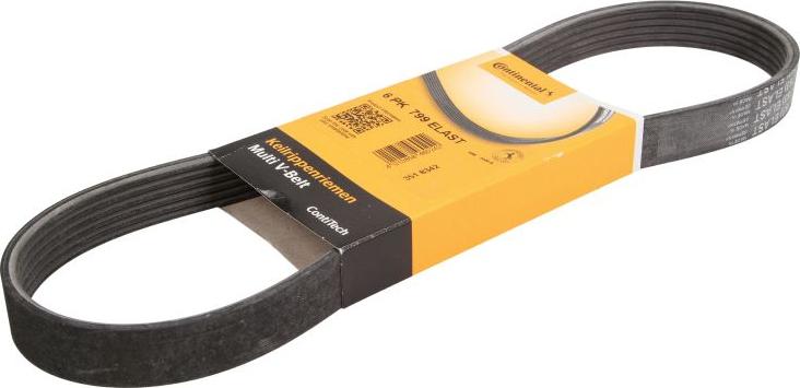 CONTINENTAL 6 PK 799 ELAST - Поліклиновий ремінь autozip.com.ua