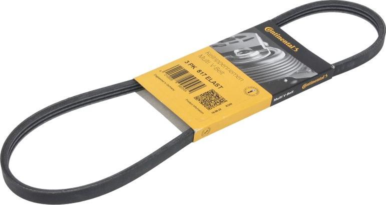 CONTINENTAL 3PK817 ELAST - Поліклиновий ремінь autozip.com.ua