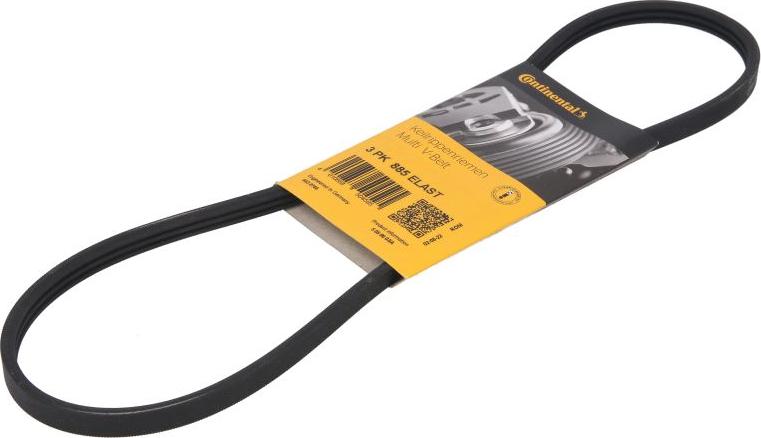 CONTINENTAL 3 PK 885 ELAST - Поліклиновий ремінь autozip.com.ua