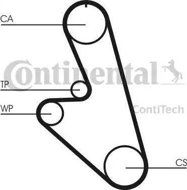 Continental CT535 - Ремінь ГРМ autozip.com.ua