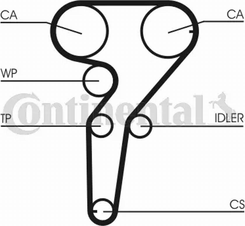 Contitech CT969K1 - Комплект ременя ГРМ autozip.com.ua