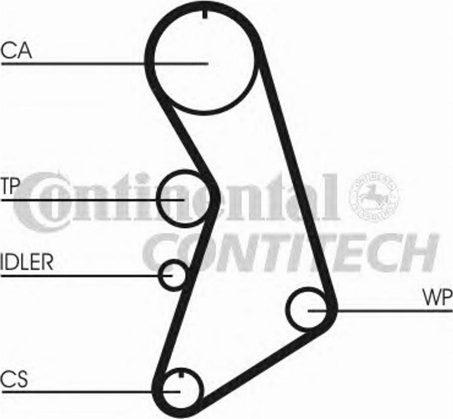 CONTITECH CT909K1 - Комплект ременя ГРМ autozip.com.ua