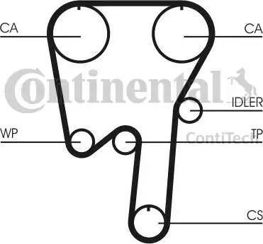 Continental CT981 - Ремінь ГРМ autozip.com.ua