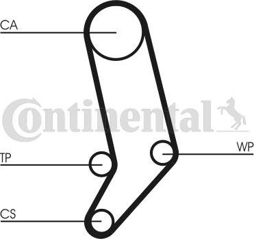 Contitech CT939K1 - Комплект ременя ГРМ autozip.com.ua