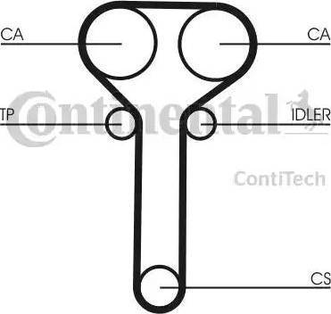 CONTINENTAL CT978K1 - Комплект ременя ГРМ autozip.com.ua