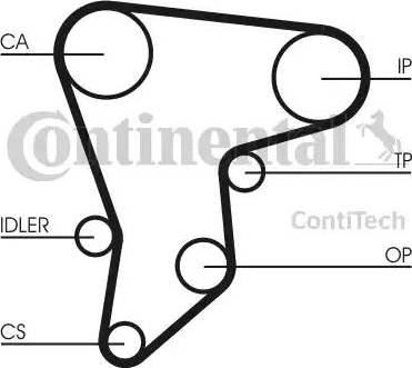 Continental CT590 - Ремінь ГРМ autozip.com.ua