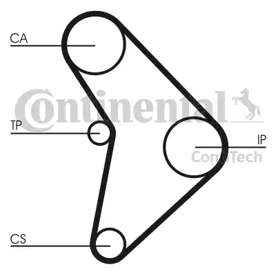 Continental CT592 - Ремінь ГРМ autozip.com.ua