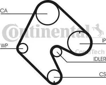 Continental CT540 - Ремінь ГРМ autozip.com.ua