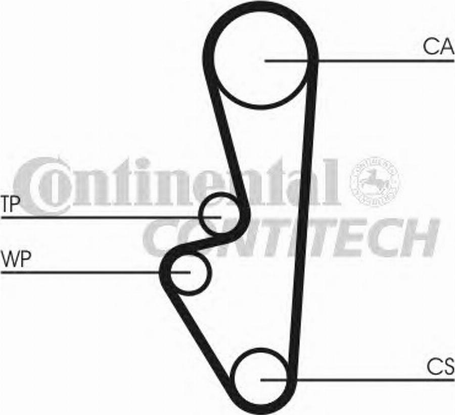 CONTINENTAL CT548 - Ремінь ГРМ autozip.com.ua