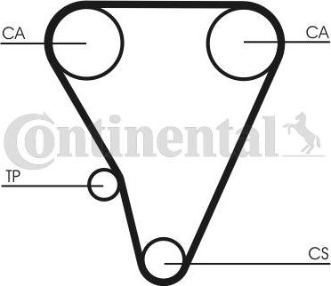 CONTINENTAL CT555 - Ремінь ГРМ autozip.com.ua