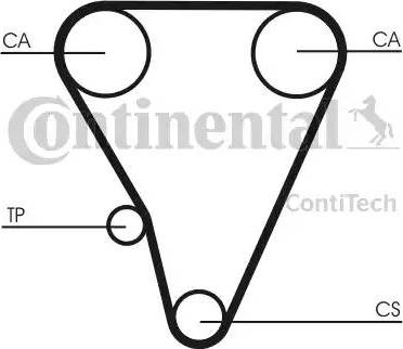CONTINENTAL CT555 - Ремінь ГРМ autozip.com.ua