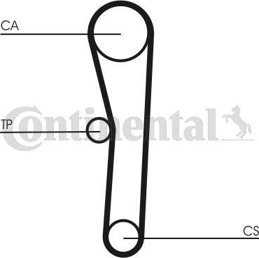 Contitech CT562 - Ремінь ГРМ autozip.com.ua