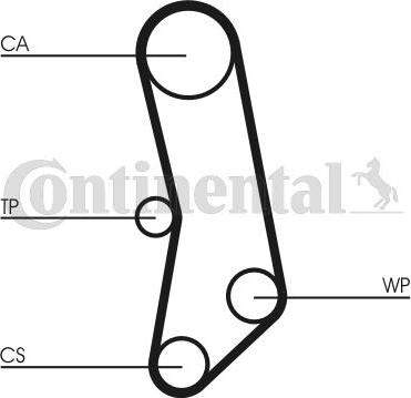 Contitech CT503WP1 - Водяний насос + комплект зубчатого ременя autozip.com.ua