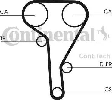 Continental CT515 - Ремінь ГРМ autozip.com.ua