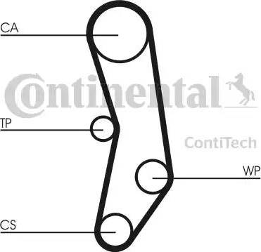 Continental CT515 - Ремінь ГРМ autozip.com.ua