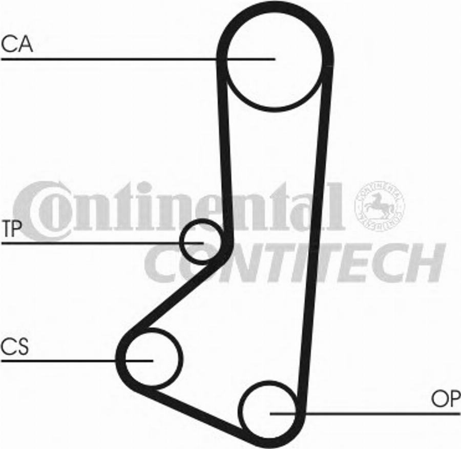 Contitech CT511K1 - Комплект ременя ГРМ autozip.com.ua