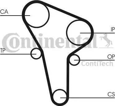 Continental CT513 - Ремінь ГРМ autozip.com.ua