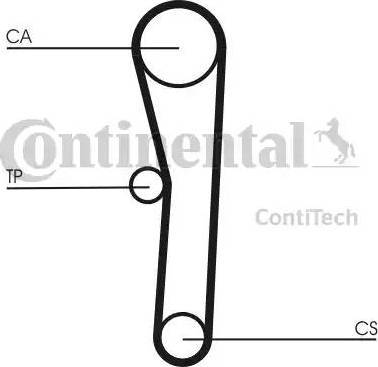 CONTINENTAL CT 536 - Ремінь ГРМ autozip.com.ua