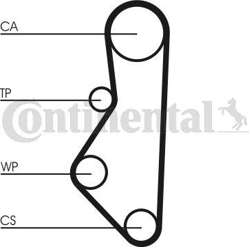 Contitech CT 585 - Ремінь ГРМ autozip.com.ua