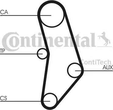 Continental CT520 - Ремінь ГРМ autozip.com.ua