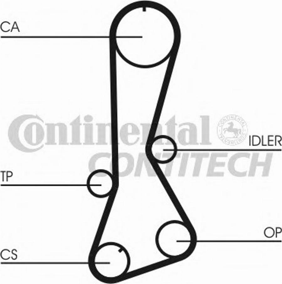 CONTINENTAL CT695K1 - Комплект ременя ГРМ autozip.com.ua