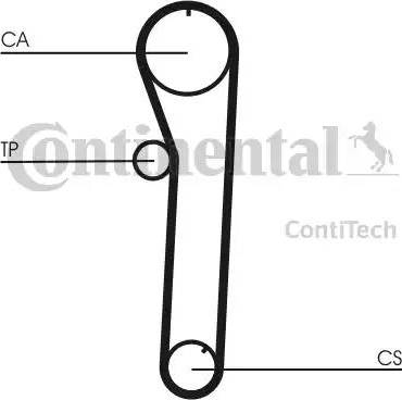 CONTINENTAL CT698 - Ремінь ГРМ autozip.com.ua