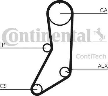 Continental CT643 - Ремінь ГРМ autozip.com.ua