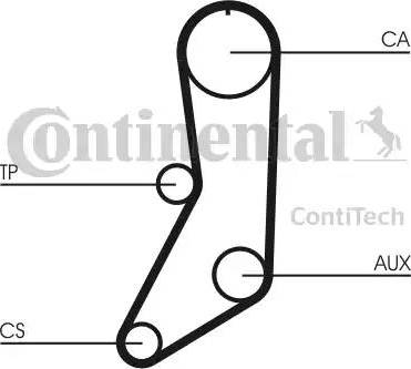 Continental CT643 - Ремінь ГРМ autozip.com.ua