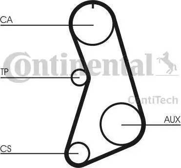 CONTINENTAL CT 647 - Ремінь ГРМ autozip.com.ua