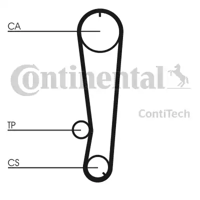 Continental CT655 - Ремінь ГРМ autozip.com.ua