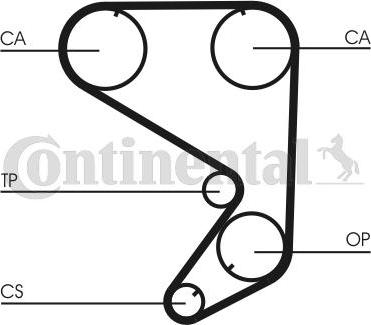 Contitech CT 652 - Ремінь ГРМ autozip.com.ua