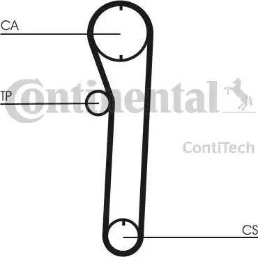 CONTINENTAL CT 669 - Ремінь ГРМ autozip.com.ua