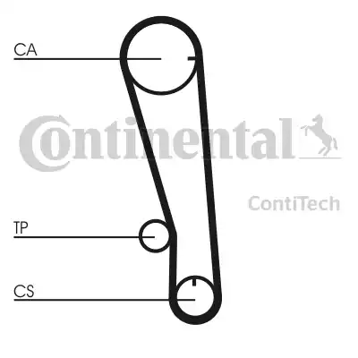 Continental CT665 - Ремінь ГРМ autozip.com.ua