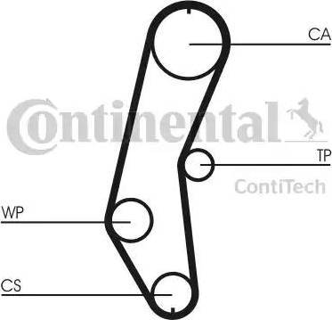 Continental CT666 - Ремінь ГРМ autozip.com.ua