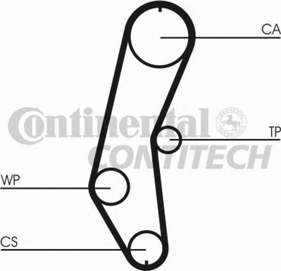 CONTINENTAL CT666K1 - Комплект ременя ГРМ autozip.com.ua