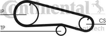 CONTINENTAL CT 668 - Ремінь ГРМ autozip.com.ua