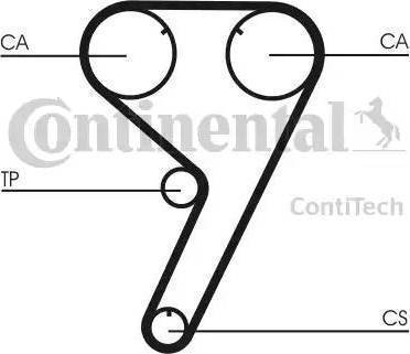 CONTINENTAL CT608 - Ремінь ГРМ autozip.com.ua