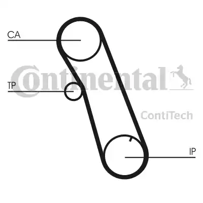 Continental CT616 - Ремінь ГРМ autozip.com.ua