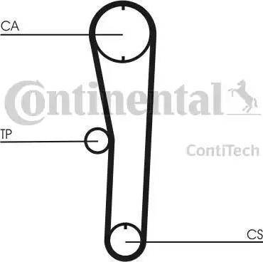 CONTINENTAL CT680K1 - Комплект ременя ГРМ autozip.com.ua