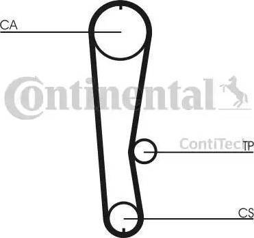 CONTINENTAL CT680K1 - Комплект ременя ГРМ autozip.com.ua