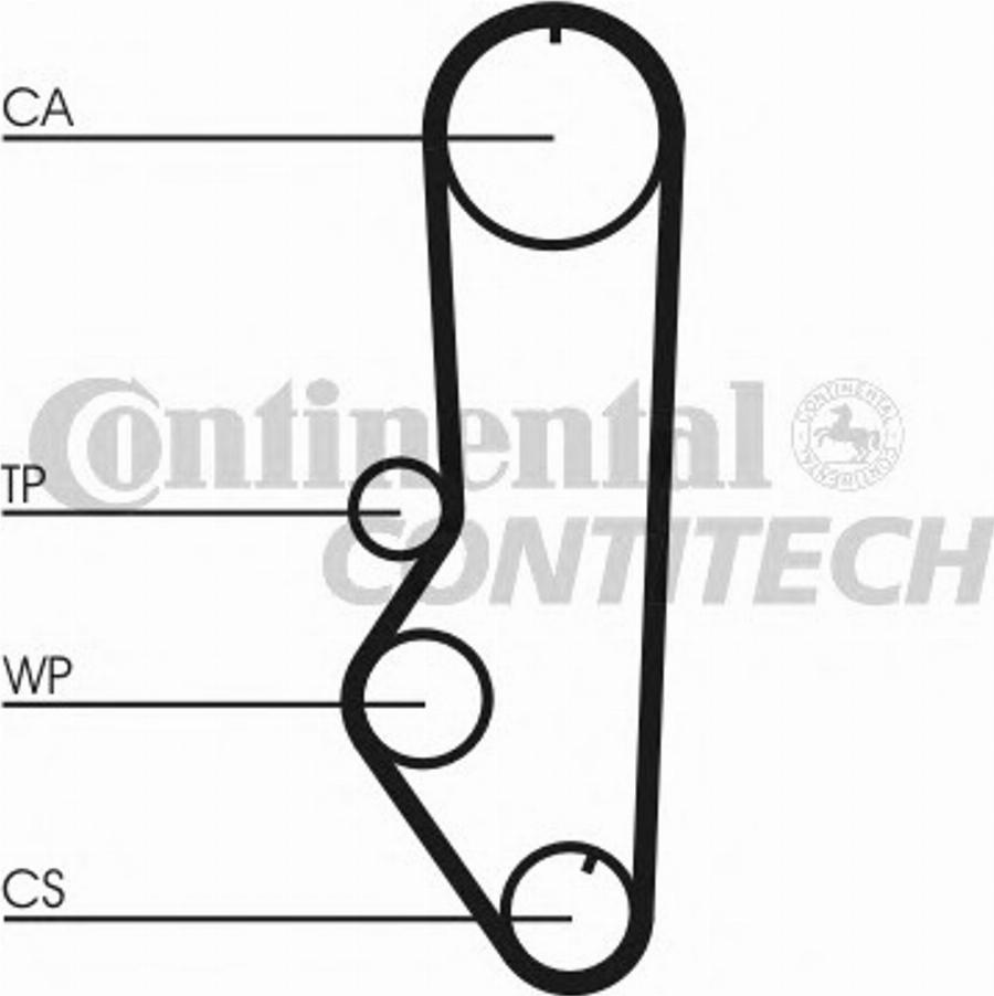 CONTINENTAL CT688K1 - Комплект ременя ГРМ autozip.com.ua