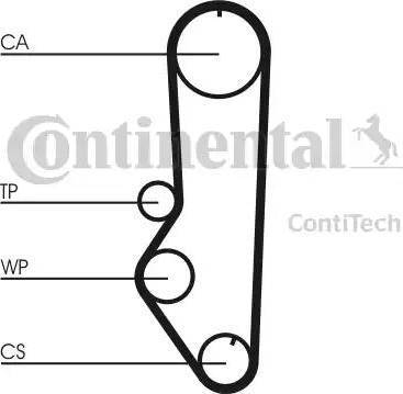 Continental CT688K1 - Комплект ременя ГРМ autozip.com.ua