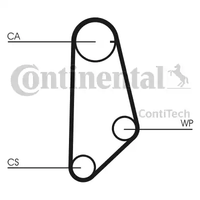 CONTINENTAL CT 635 - Ремінь ГРМ autozip.com.ua
